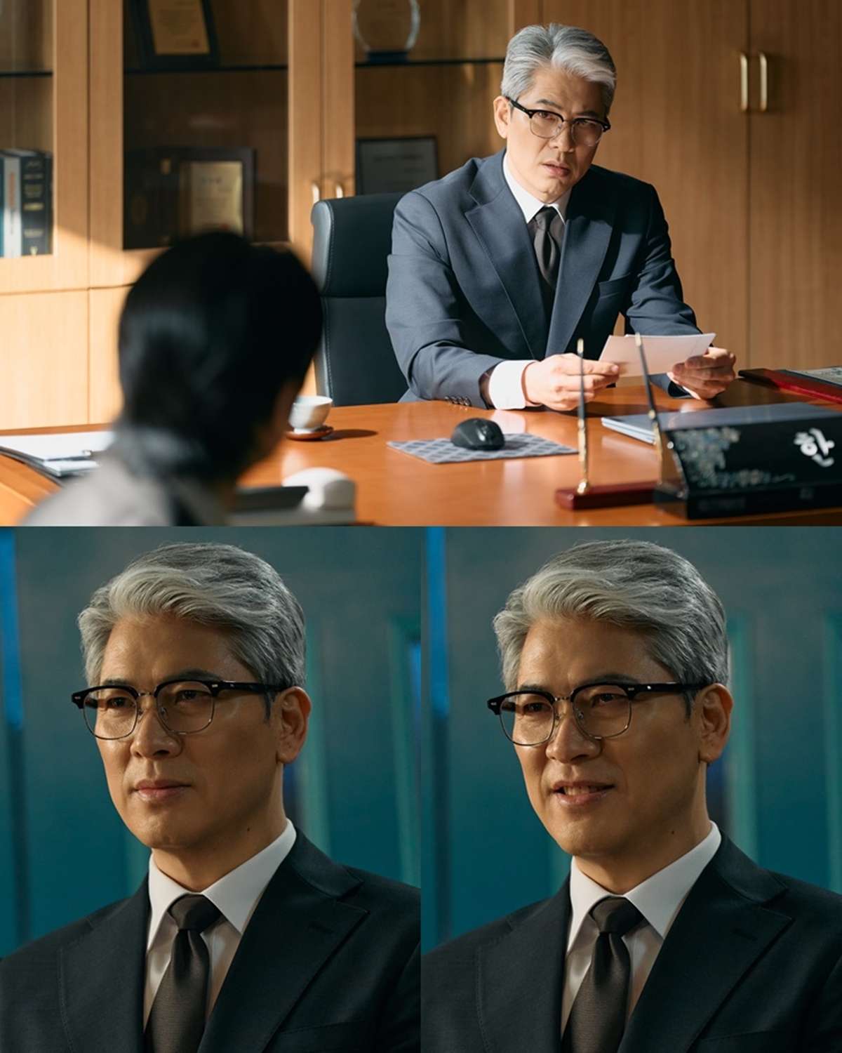 오십프로 9회 김상경, 집무실 사진 분석…신하균 향한 선제 압박 시작