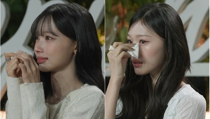 노래가 시작되기도 전에 울었던 원이
